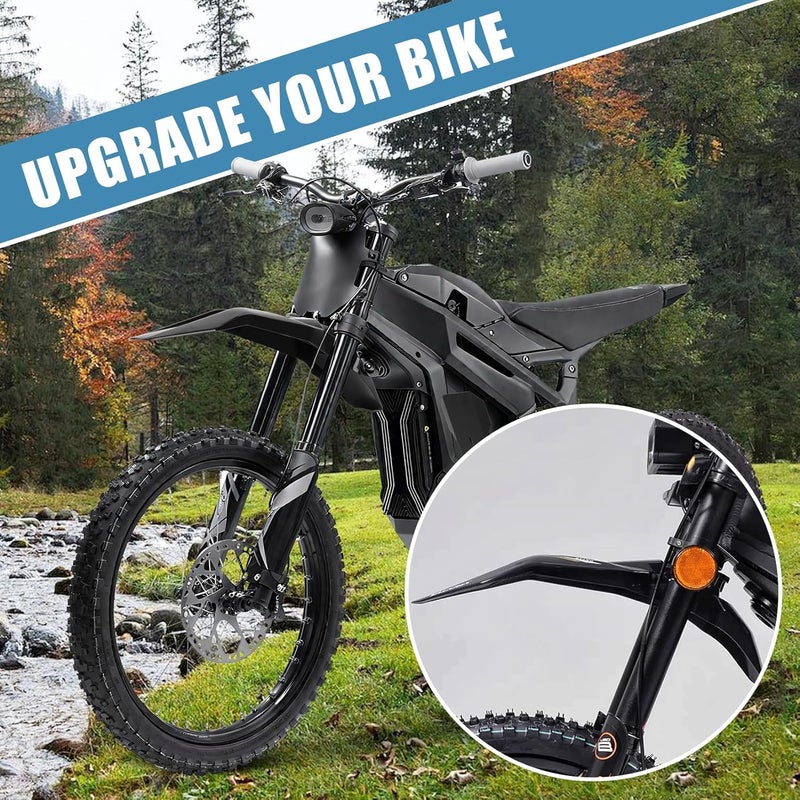 psler Front Mudguard for Talaria, Motorcycle Front Mud Guard for Talaria Sting MX3 MX4 MX5 Electric Dirt Bike (Black) - Image 2